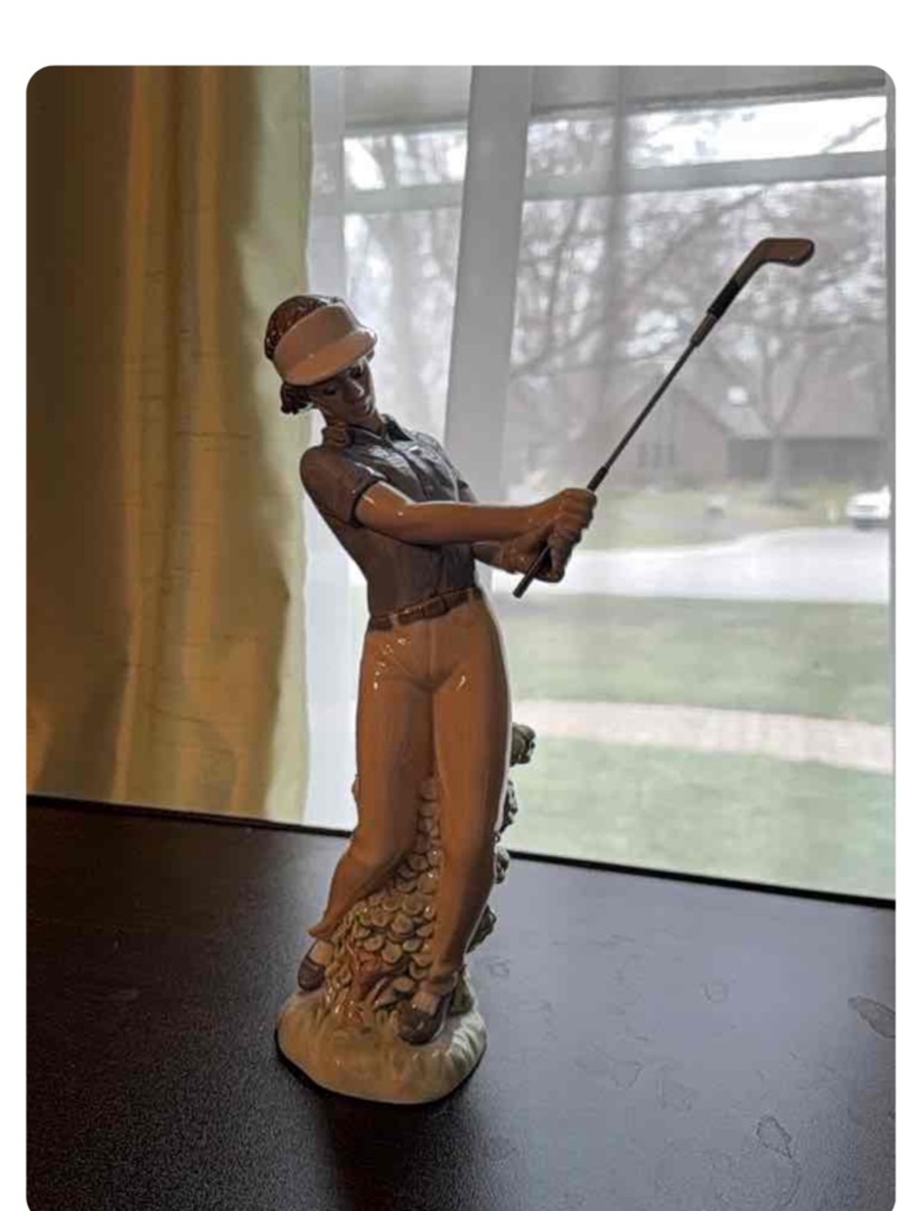 Vtg Lladro NAO Porcelain "Fore!" Golfer Figurine Golf Swing 451 Spain 1985 Mint